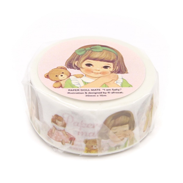 [afrocat masking tape] 6. Paper doll mate_ sally 20mm
