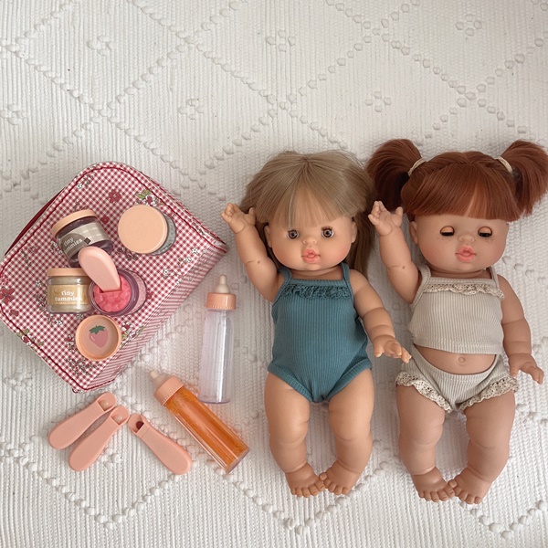 Doll food set (4set) -milk&juice + doll food set